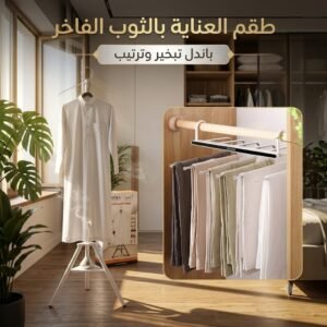 ستاند تبخير الملابس مع شماعة 9 طبقات